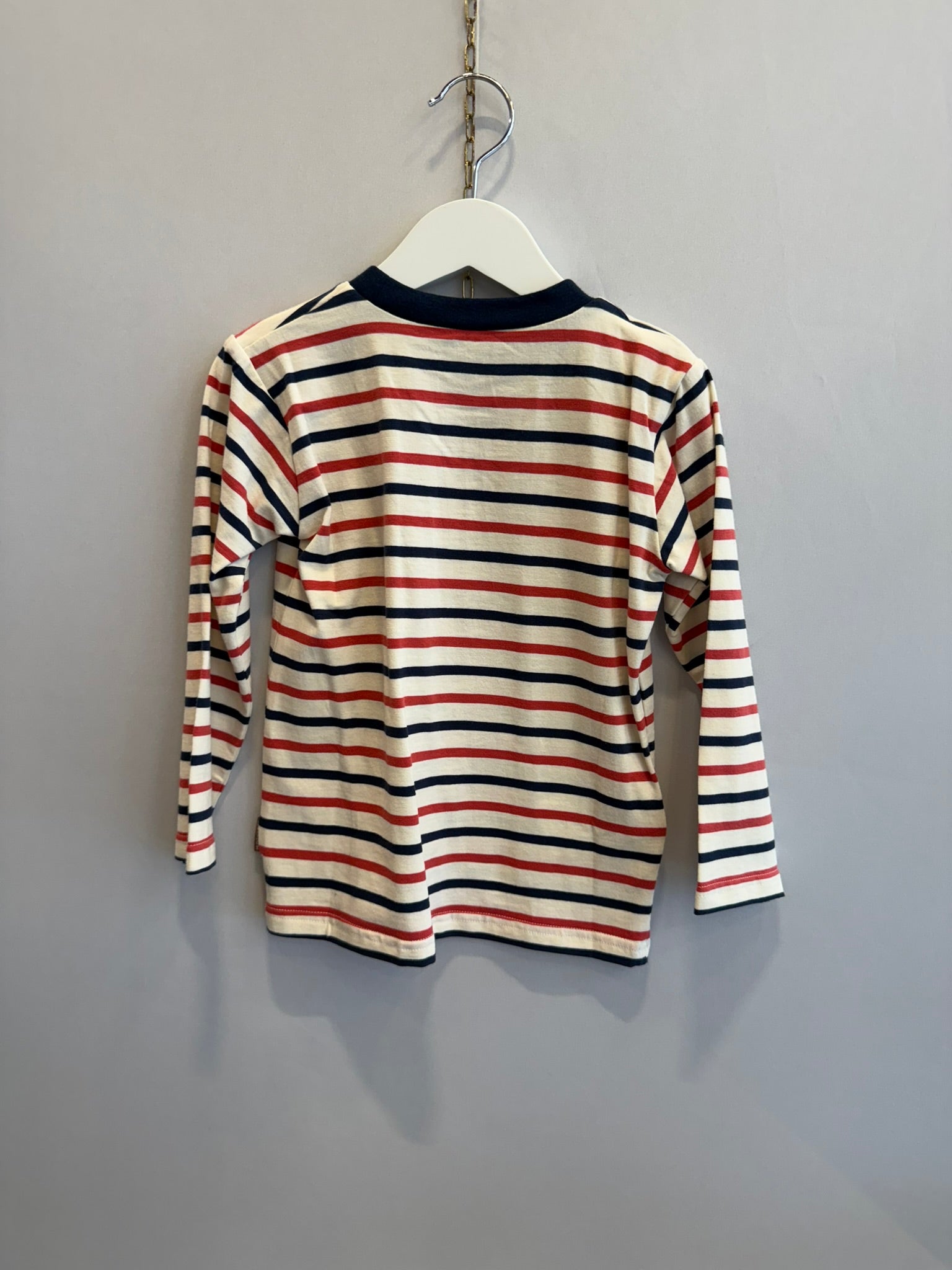T-shirt Cotone righe blu e rosso