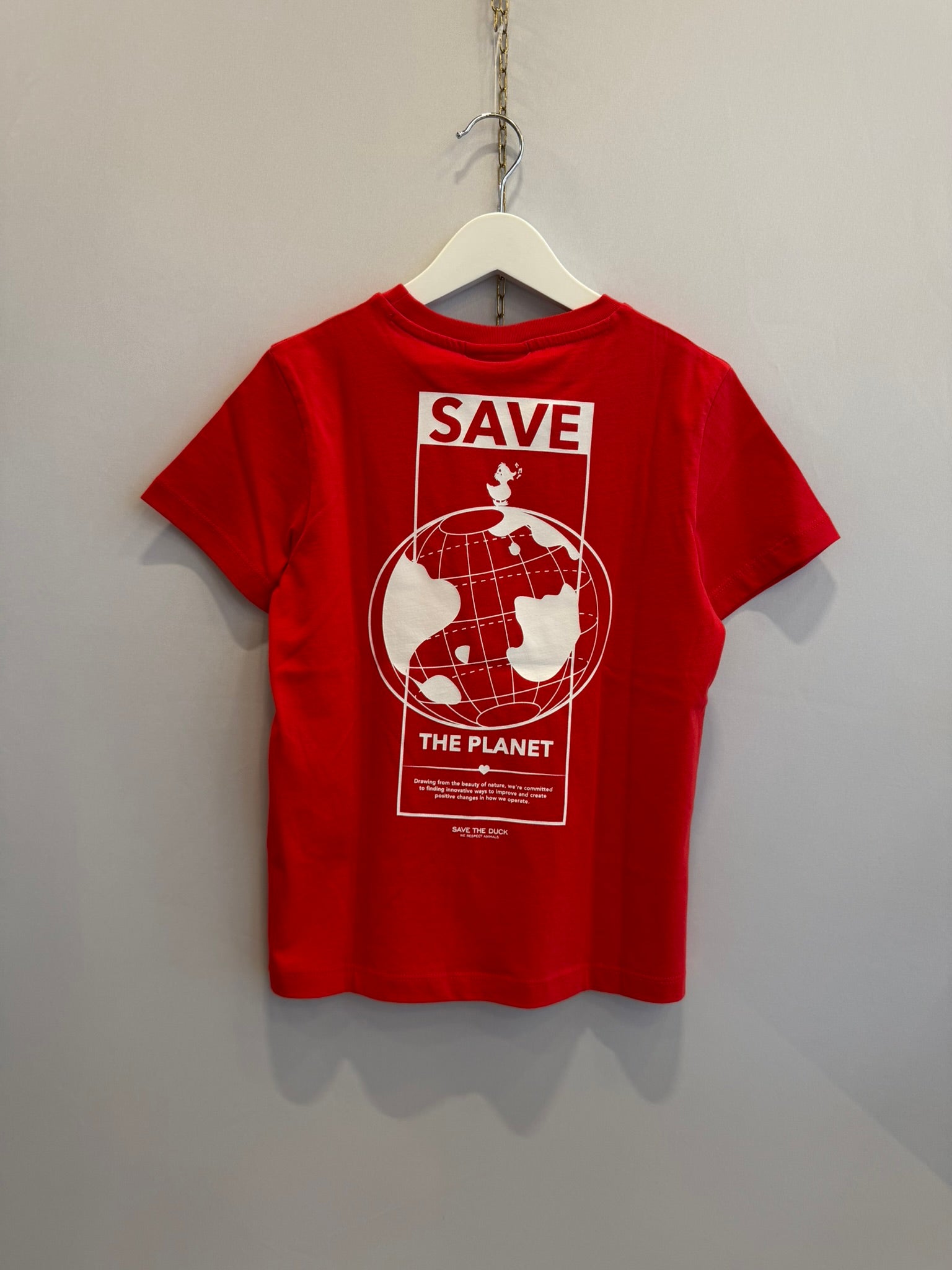 T-shirt - Red Save the Planet