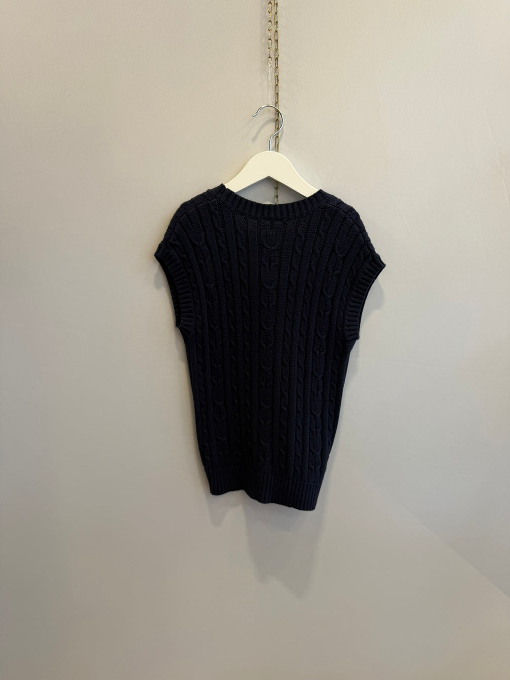 Cardigan Smanicato Cotone Organico