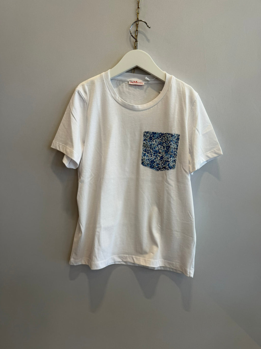 T-shirt Taschino Fiori Blu