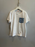 T-shirt Taschino Fiori Blu