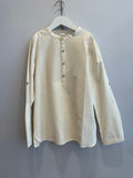 Camicia Righe Beige