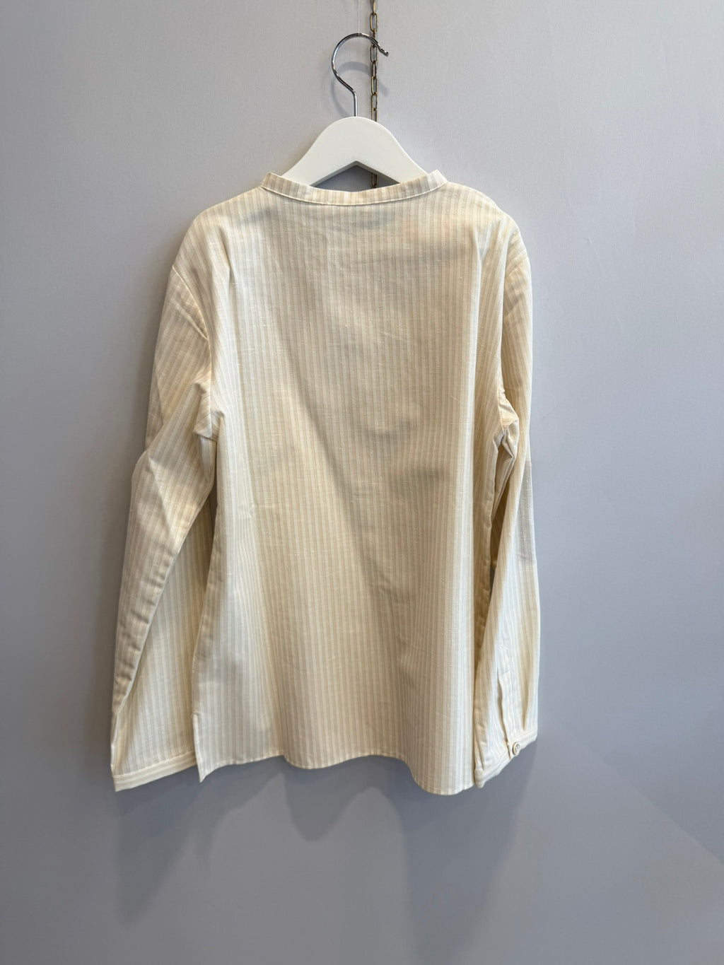 Camicia Righe Beige