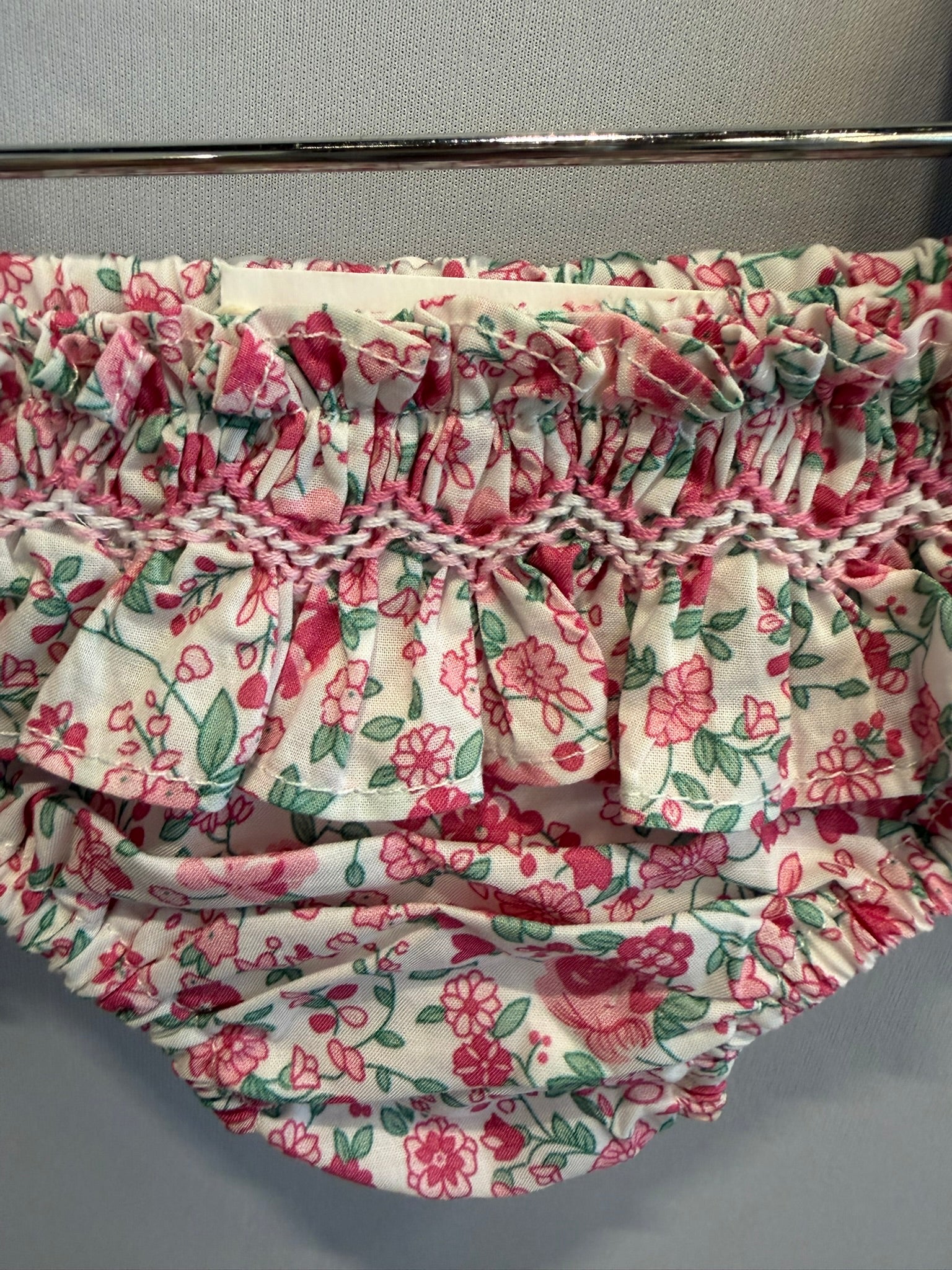 slip in cotone con ricamo a mano