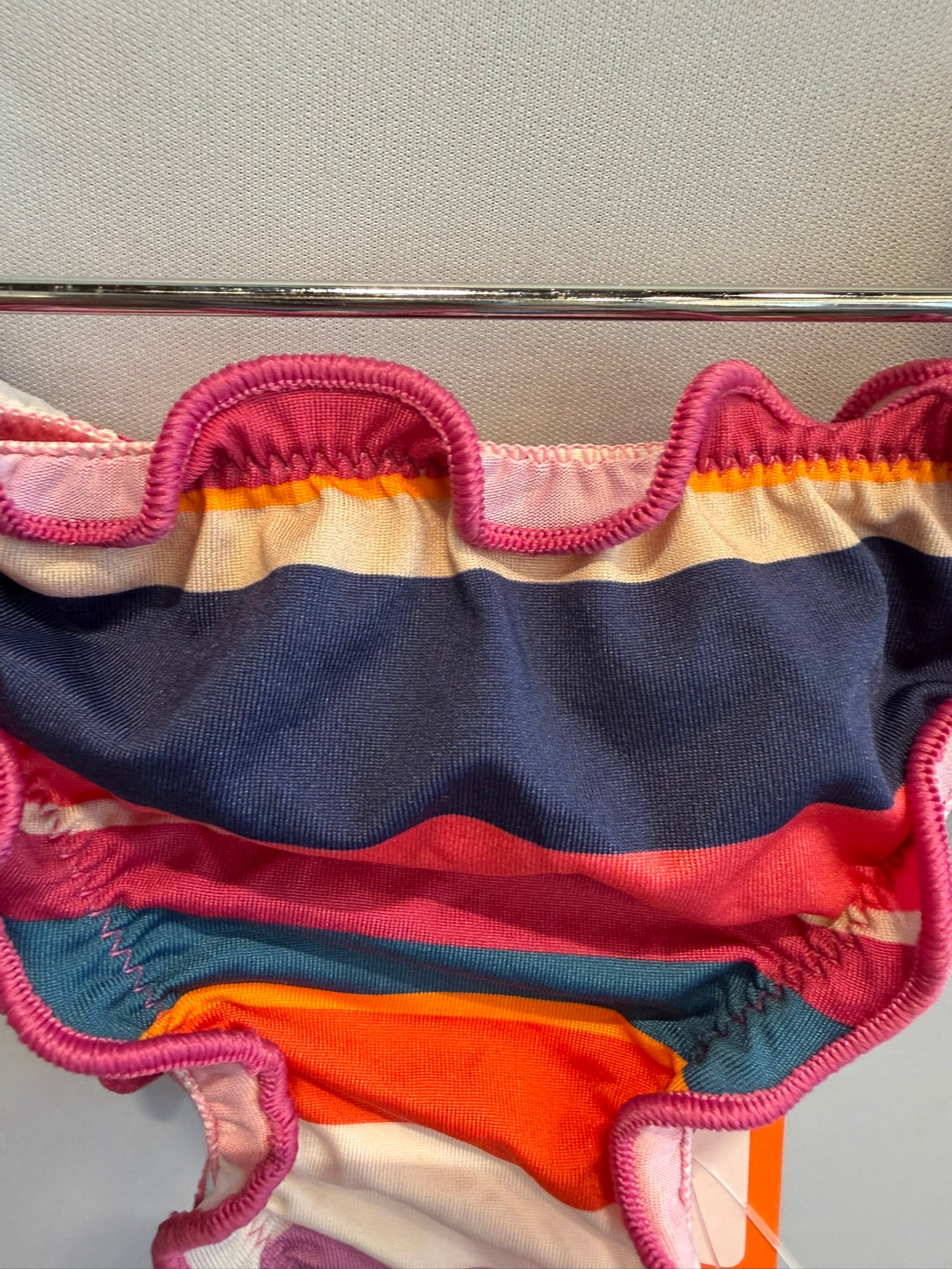slip righe rosa gallo