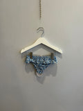 slip in cotone liberty fiori blu