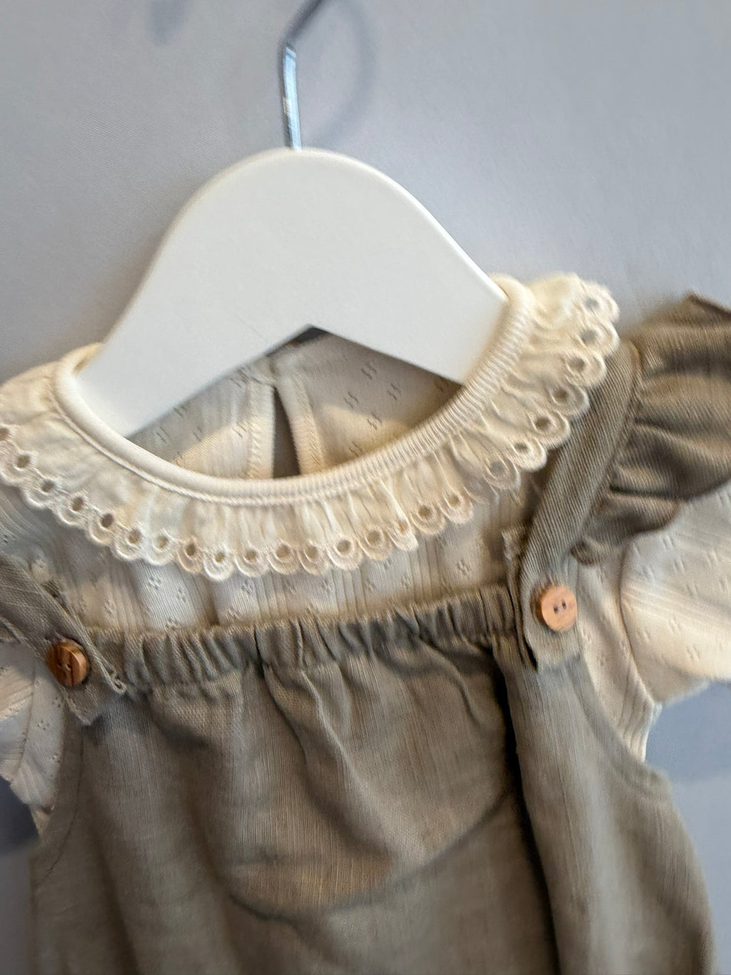 Completo T-shirt e Pagliaccetto, cotone e lino