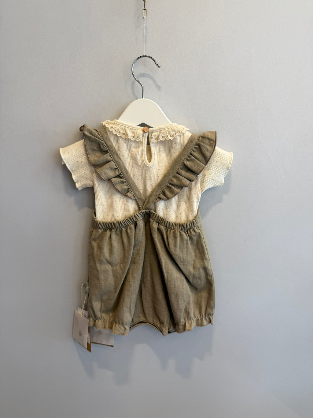 Completo T-shirt e Pagliaccetto, cotone e lino