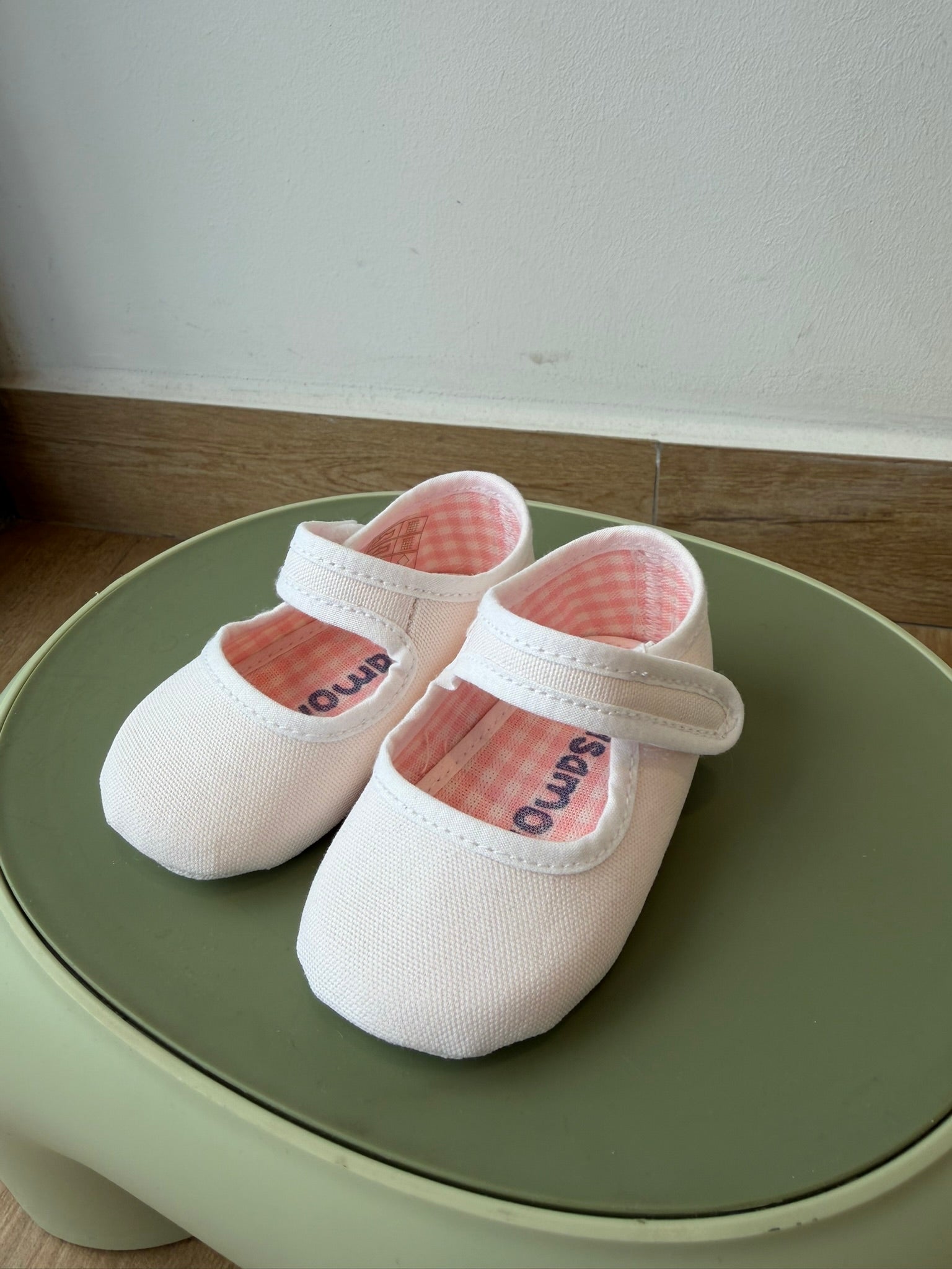Ballerine senza suola neonata - color bianco