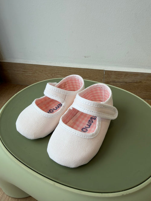 Ballerine senza suola neonata - color bianco