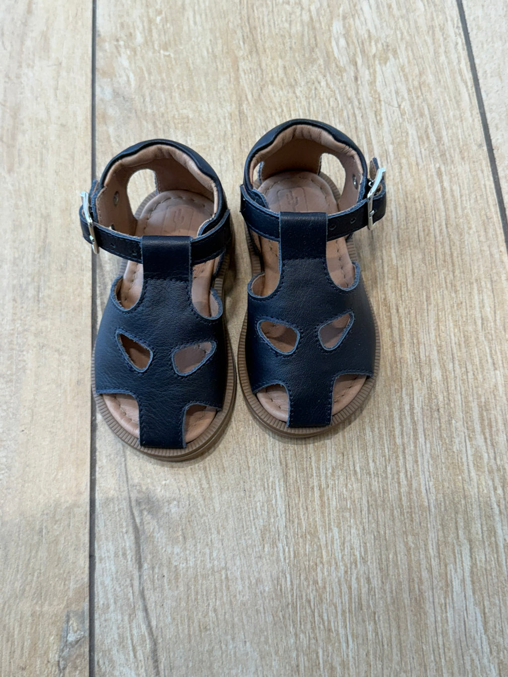 Sandaletti in cuoio Blu