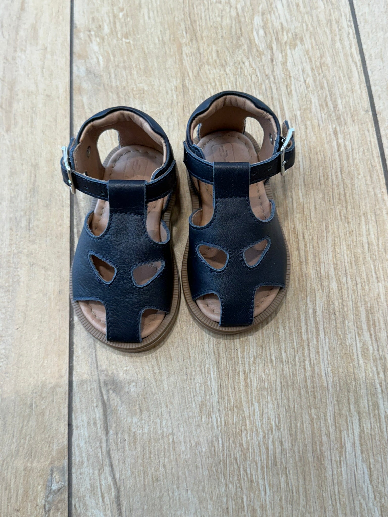 Sandaletti in cuoio Blu