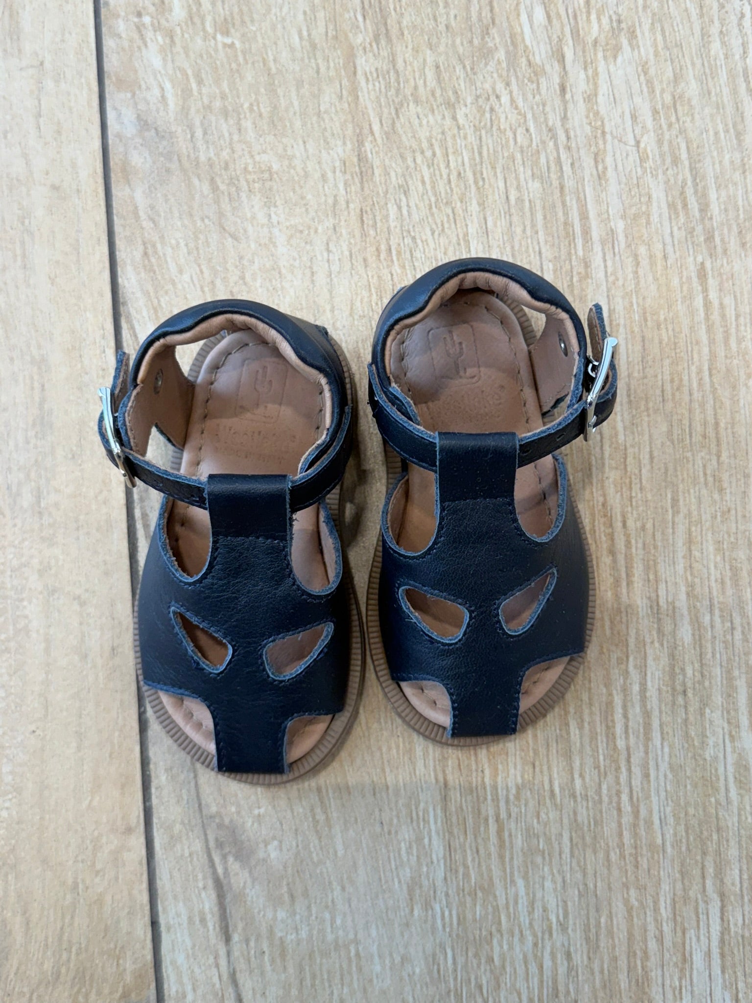 Sandaletti in cuoio Blu