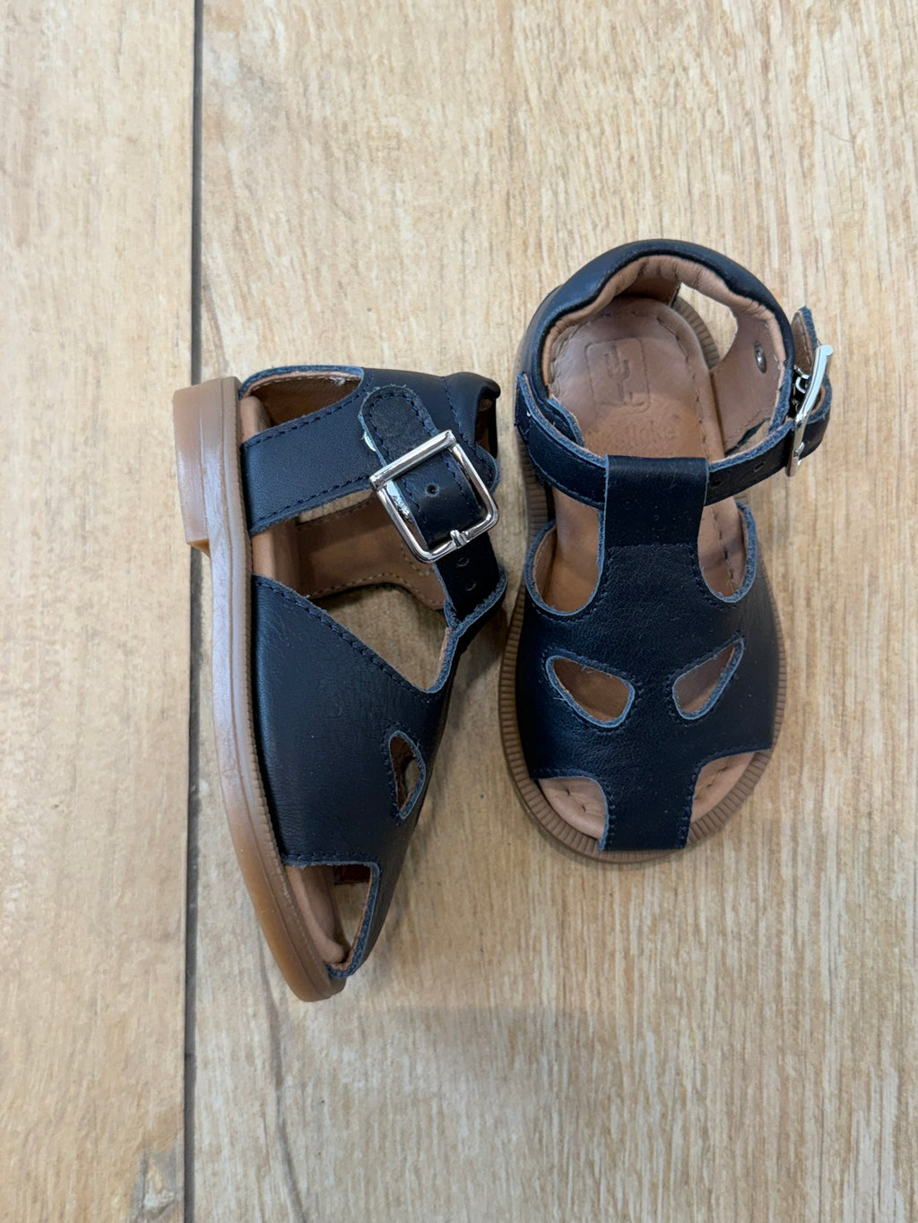 Sandaletti in cuoio Blu