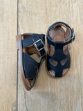 Sandaletti in cuoio Blu