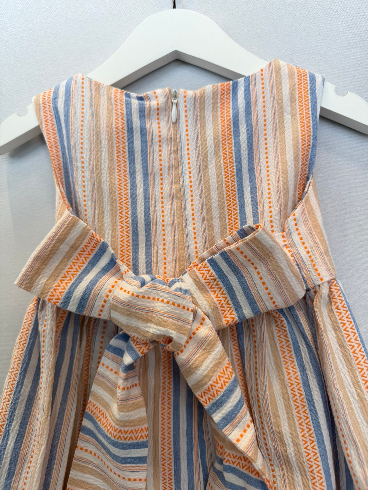 Abito Millerighe Azzurre ed Arancio