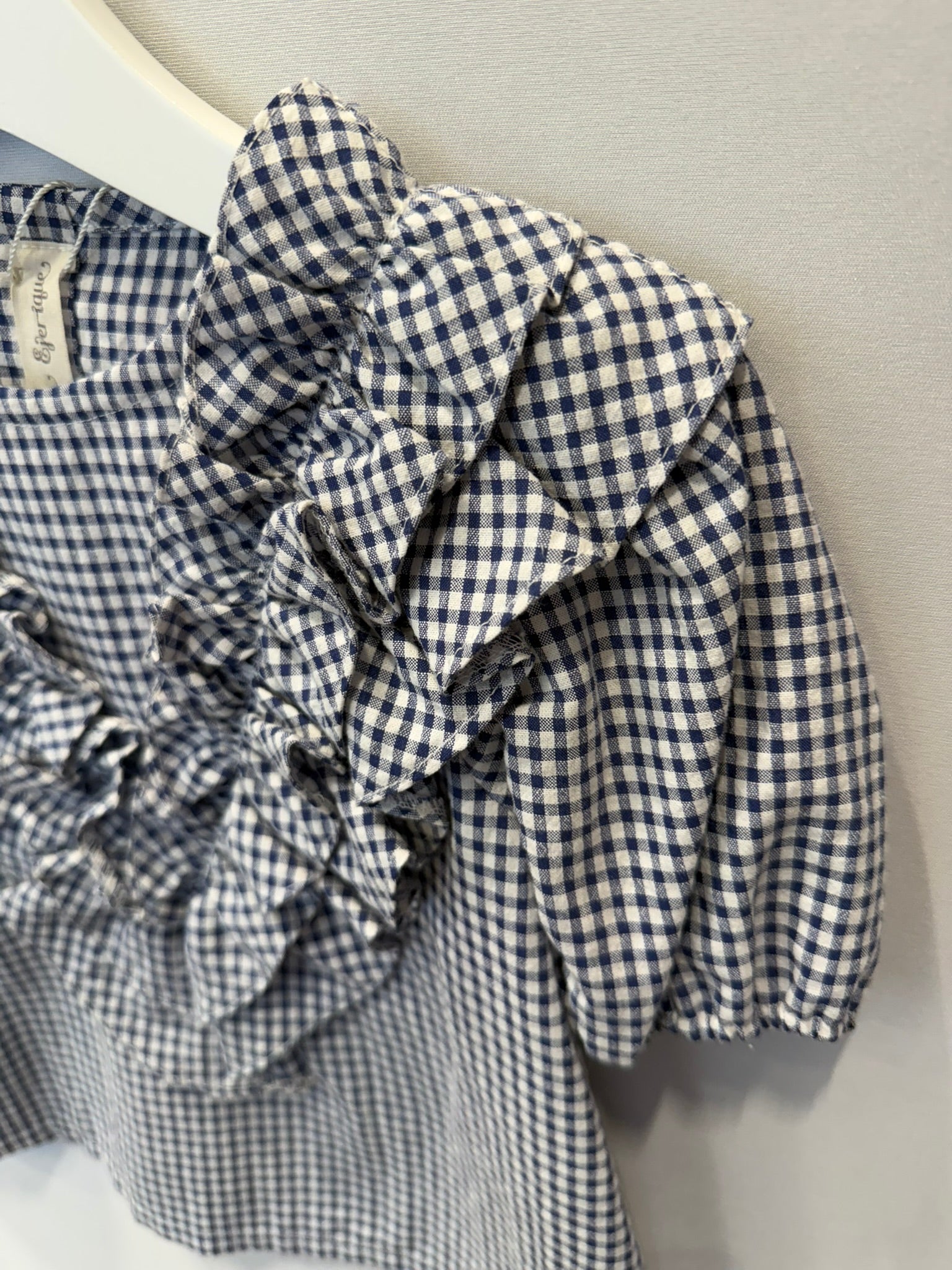 Camicia Vichy Bianco/Blu