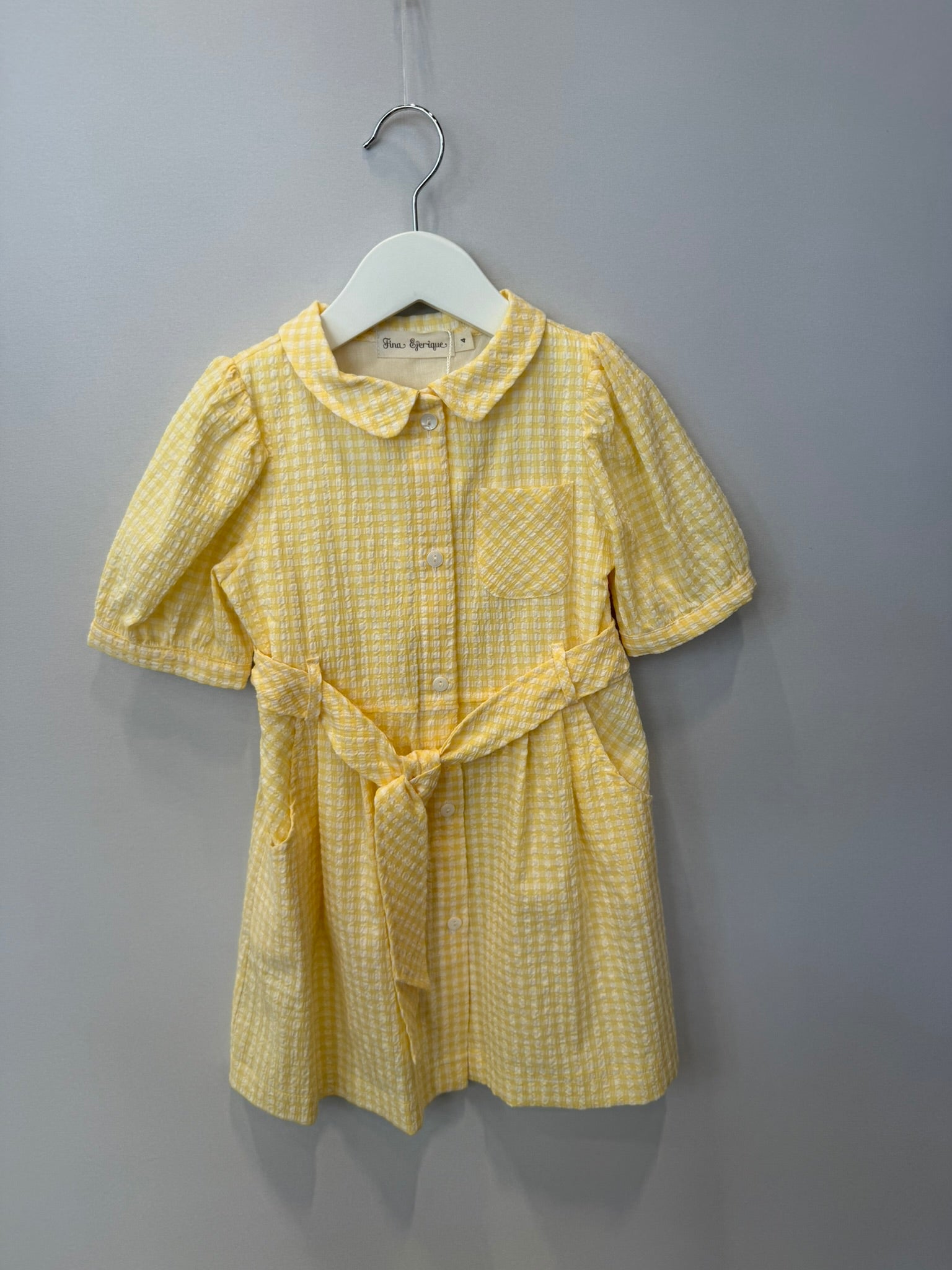 Abito Vichy Giallo