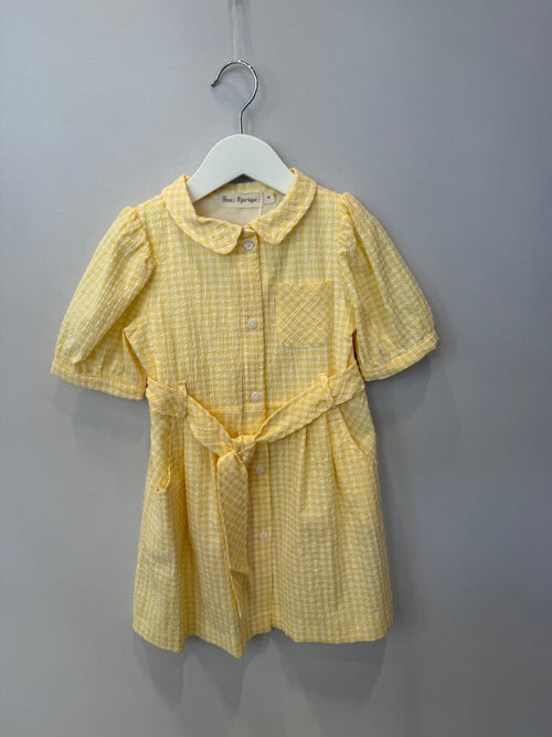 Abito Vichy Giallo