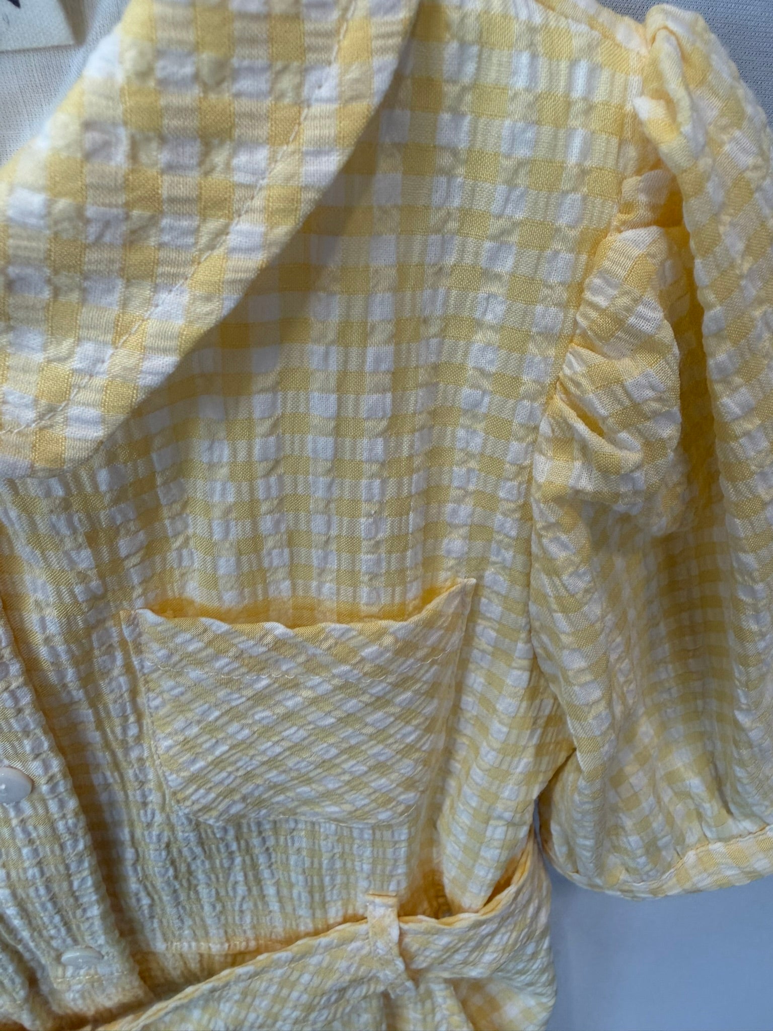 Abito Vichy Giallo